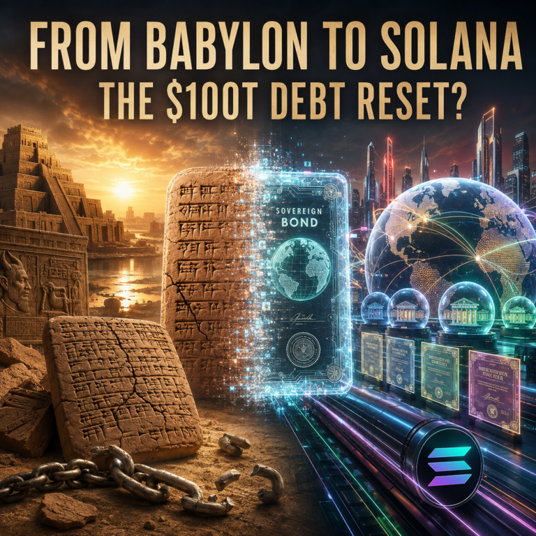 FROM BABYLON TO SOLANA: COULD THE WORLD RESET $100 TRILLION IN PUBLIC DEBT?