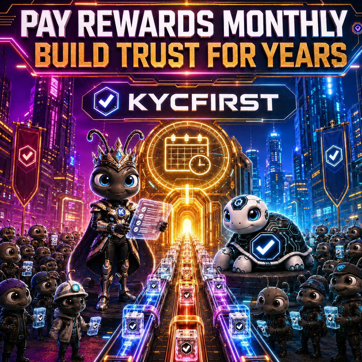 PAY REWARDS MONTHLY. BUILD TRUST FOR YEARS.