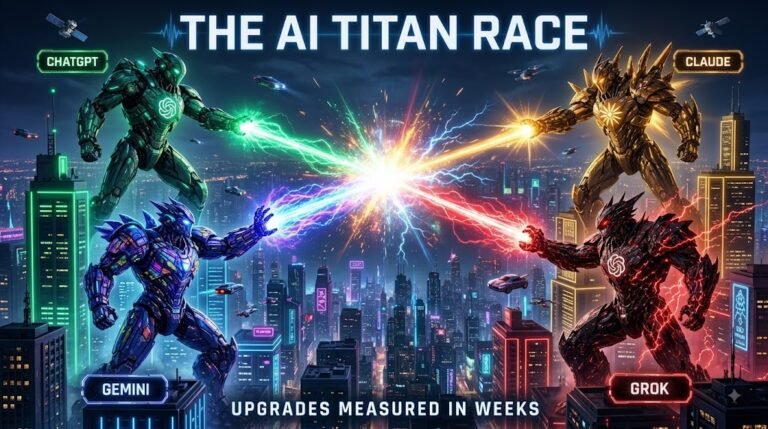 The AI Titan Race: ChatGPT, Claude, Gemini or Grok Dominates 2026?