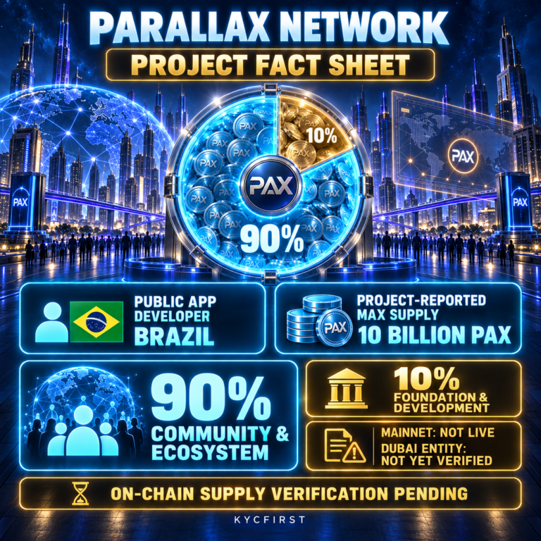 PARALLAX NETWORK ALLOCATES 90% OF 10 BILLION PAX TO THE COMMUNITY — HERE IS WHAT WE VERIFIED