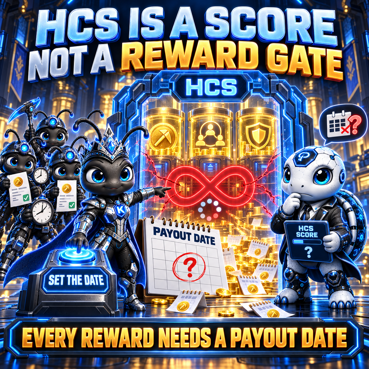 HCS IS A REPUTATION SCORE, NOT AN UNLIMITED REWARD GATE