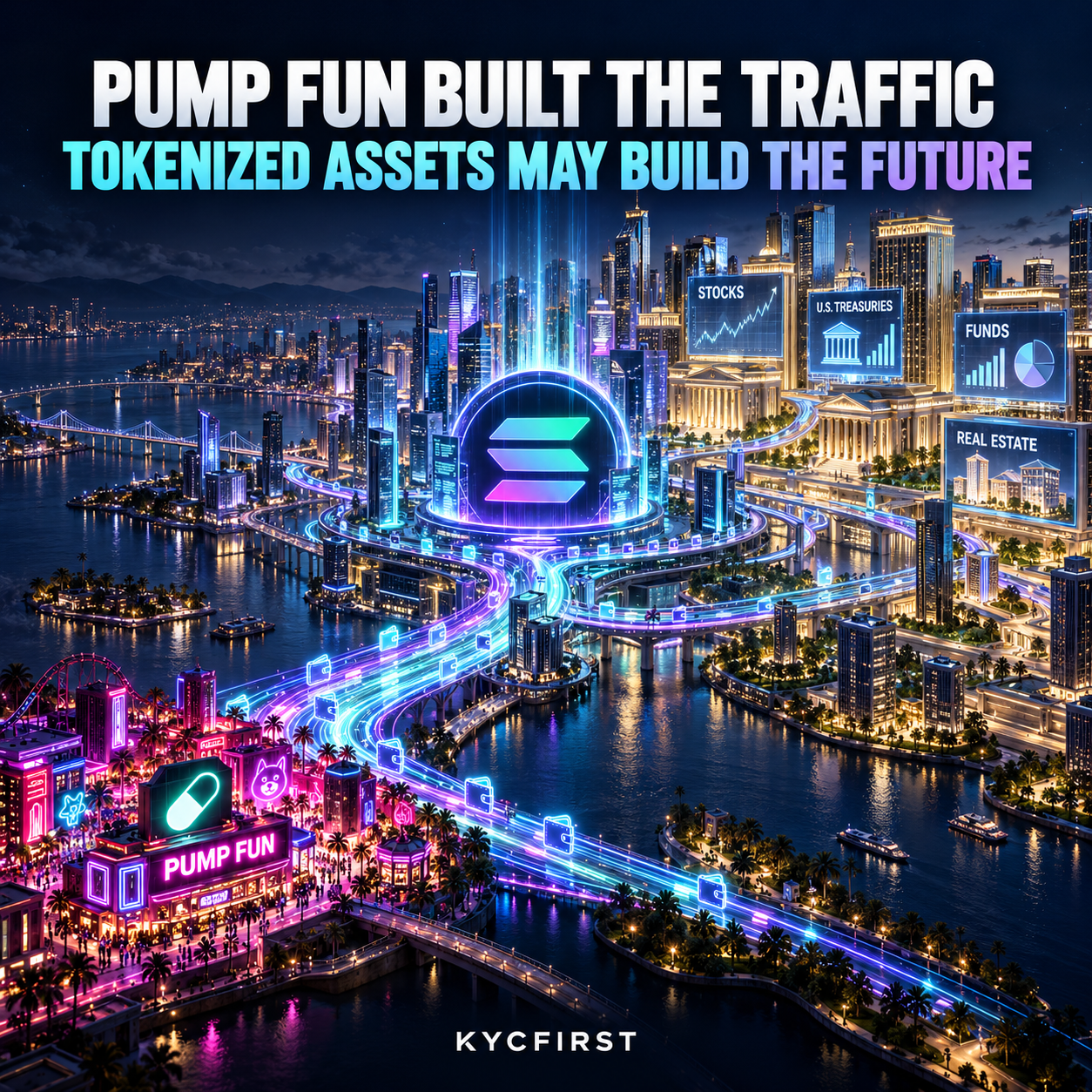 PUMP.FUN CREATED THE ACTIVITY. TOKENIZED ASSETS MAY BUILD SOLANA’S FUTURE.
